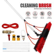 Cleaning Brush Water Hose Fed Window Cleaning Pole Telescopic Cleaner Brush Kit