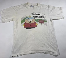 Vintage South Park Cartman Beefcake White Shirt Royal Avalon Rare