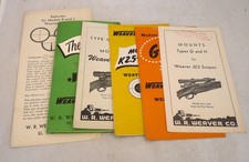6 Vintage Weaver Scopes Advertising Brochures El Paso Tx Gun Mounts 6 Vintage Weaver Scopes Advertising Brochures El Paso Tx Gun Mounts