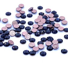 Graphite 253 black Swarovski 2078 / 2038 Crystal Flatbacks HOTFIX iron-on