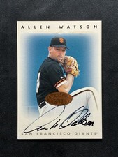 1996 Leaf Signature Series - Allen Watson Bronze Foil On Card Auto - NM