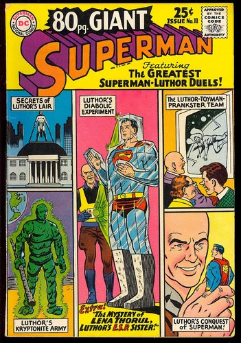 80 Page Giant #11 (Superman) Silver Age Vintage DC Comic 1965 VG+