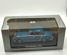 MINICHAMPS Classic Collection Mercedes-Benz 220 S 1:43 Blue Metal Diecast (646)