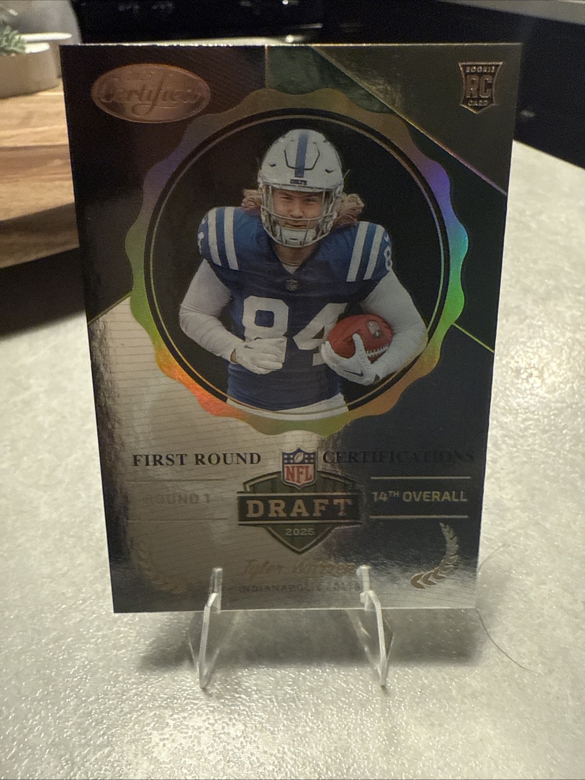 2025 Panini Certified - First Round Certifications Tyler Warren RC SSP Case Hit