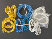 Lot of 11 Cat-5e Cat-6 RJ45 Cable Ethernet Cables Various Sizes