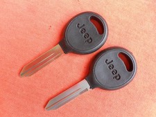 2 Jeep Logo Wrangler Cherokee Oem Key Blanks 1998 - 2006