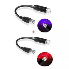 2x Romantic Led Starry Sky Night Light 5v Usb Powered Galaxy Star Projector Lamp