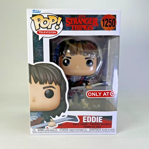 Funko Pop Stranger Things Eddie with Guitar | No 1250 | Includes Protector | New