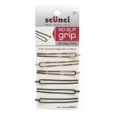6 Piece 3704003a048 NoSlip Grip Oval Bobby Pins Assorted Colors, 0.8 Ounce