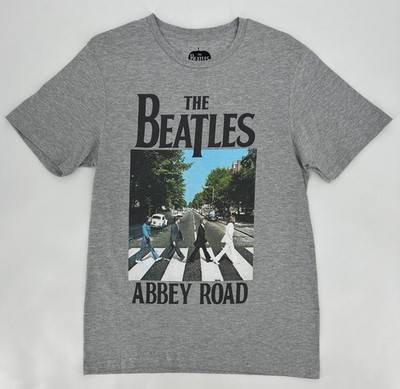 The Beatles Abbey Road T-Shirt Adult Small Grey Photo Graphic Tee 60s 70s Retro