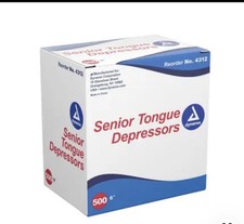 SM Dynarex 4312 Tongue Depressor Wood, Senior 6",Pack of 500 Ships Free 