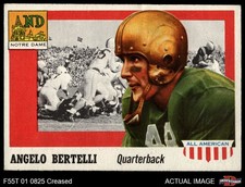 1955 Topps #76 Angelo Bertelli RC Notre Dame 3.5 - VG+