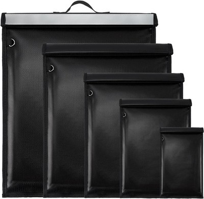 5-Piece Faraday Bag Set, Large Electromagnetic Shielding Bag with Handle