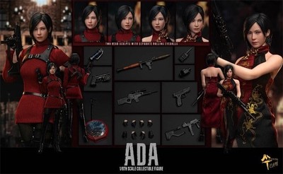 Resident Evil Ada Wong 2 Heads 2 Kostüme DX.ver. 1/6 Actionfigur bewegliche A...
