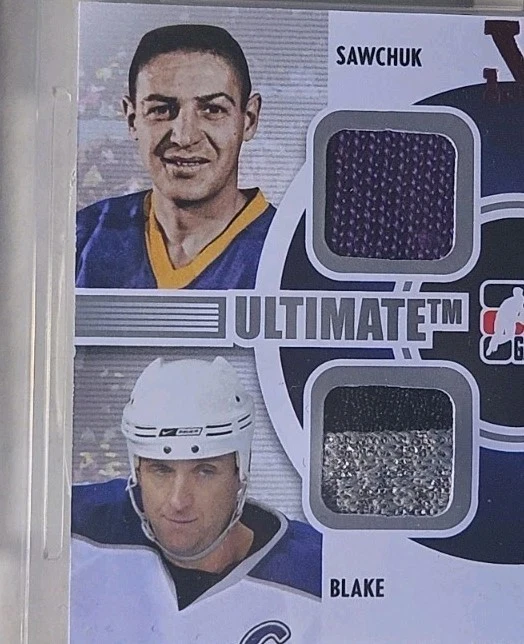 08-09 ITG Ultimate Vault Kopitar / Dionne / Sawchuk / Blake Cornerstones #1/1 - Image 2 of 4