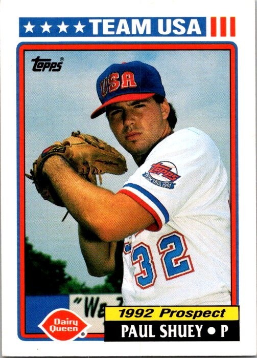 Paul Shuey - 1992 Topps Dairy Queen USA - # 32 of 33 - USA