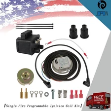 Single Fire Programmable Ignition Coil Kit 53-660 For EVO Big Twin XL Sportster