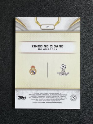Zinedine Zidane 2024-25 Topps Reverence UEFA Club Competitions