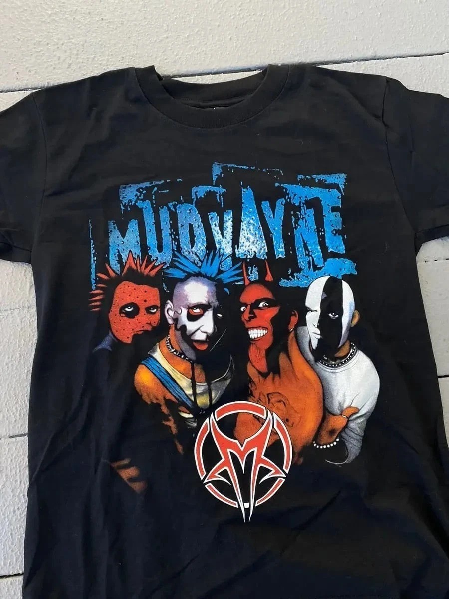 Rare Hot Mudvayne Band Music Short Sleeve Black S to 5XL Shirt VK233