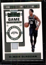 2019-20 Panini Contenders - [Base] - Game Ticket Green #25 - DeMar DeRozan