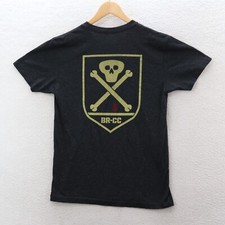 Black Rifle Coffee Company Shirt Men's Small Gray Skull & Crossbones Military