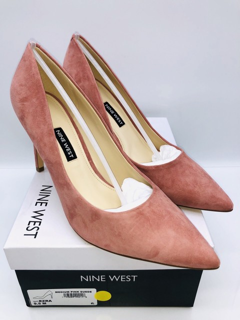 nine west light pink pumps