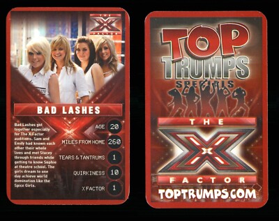 1 x Infokarte X Factor BAD LASHES - R108