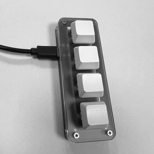 Programmazione a 4 tasti Macro Manopola personalizzata Tastiera RGB Hotswap Macr - Photo 9/11