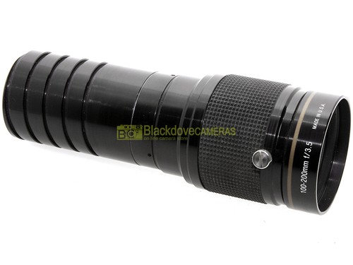 D.O. Zoom Industries 100/200 mm. Projecteurs de diapositives F3,5 x Kodak. Made in USA