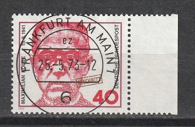 Bund/BRD MiNr: 771 ʘ, ESST, sauberer Vollstempel "Frankfurt"/ MAXIMILIAN Kolbe - Bild 1 von 1