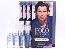 RALPH LAUREN POLO BLUE EDP 1.5ml .05fl oz x 4 COLOGNE SPRAY SAMPLE VIALS