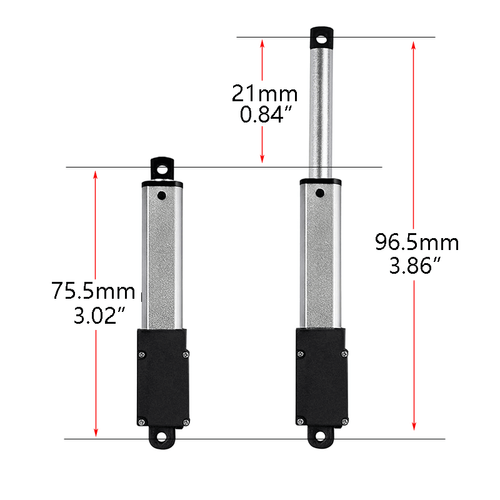 12V Micro Mini Linearmotor 6.4N 32N 188N Linearantrieb Elektrischer 10~100MM - Bild 22 von 49