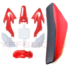 Red Tall Seat & Fender Plastics For XR50 CRF50 50cc-125cc Dirt Pit Bike SSR SDG