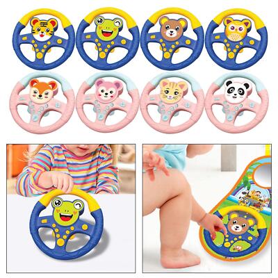 Eletric Simulation Steering Wheel Car Seat Toy Children Early