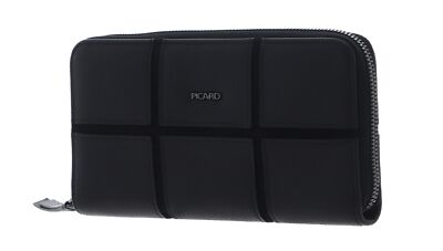 PICARD O X O 1 Zip Around Wallet Geldbörse Black schwarz Neu