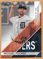 2017 Topps MLB Awards #ROY-1 MICHAEL FULMER Rookie of the Year Tigers - NM/Mint