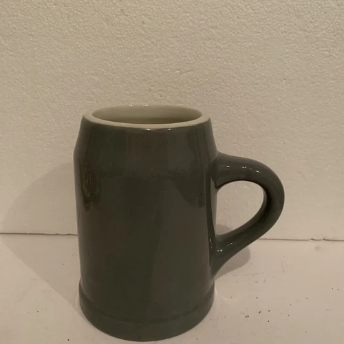 Vintage Hall China Restaurant Ware Mug Grey 12 oz  Beer Mug Stein Heavy 