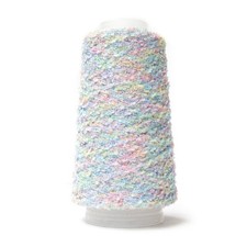 100G 100 POLYESTER 2.9NM STRONG PASTEL MULTICOLOUR GIMP TYPE YARN F897