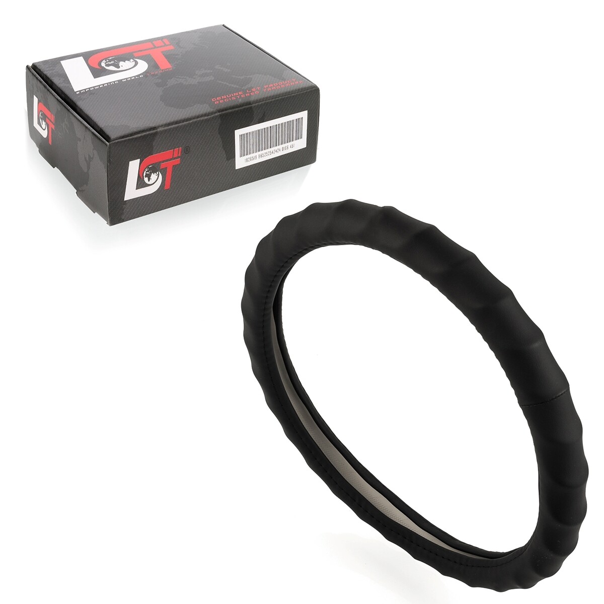 Steering Wheel Cover Ø Diameter 15x3, 5 Inch 38x9 CM Black for