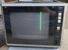 UNTESTED Vintage RCA XL-100 ELR295S Silver CRT Television 9" Retro Gaming TV