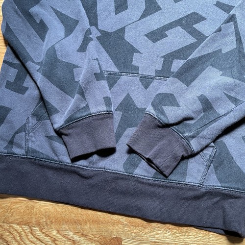 Gap kids Black And Gray Hoodie with All Over Logo Print - Picture 4 of 9