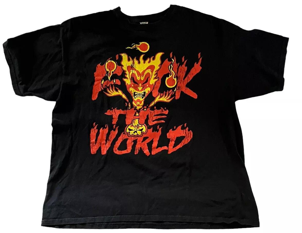 Vintage Insane Clown Posse ICP F The World Hatchetmen Logo Rap T