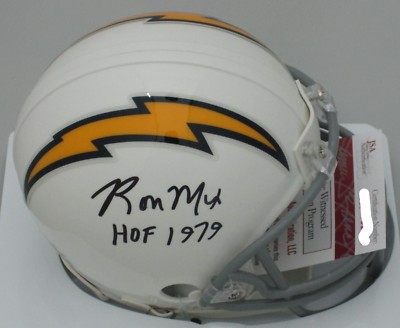 Chargers RON MIX Signed Riddell Mini Helmet AUTO w/ 