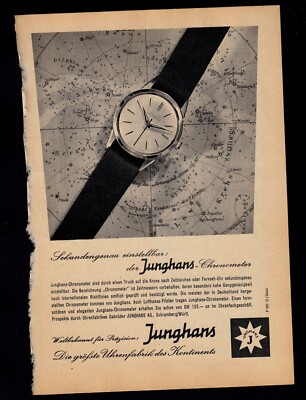 3w8961/ Dekorative Reklame von 1958   JUNGHANS Armbanduhren