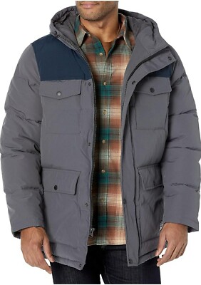 Levi's Mens Arctic Cloth Heavyweight Parka Coat Jacket Color Charcoal Navy 2XL