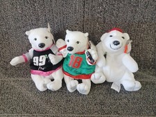 3--Coca-Cola Polar Bear 6" Beanies