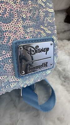 Loungefly × Disney ミニー スパンコール 財布 ブルー Disney Japan Loungefly Frozen Backpack Sequin Blue Tokyo New