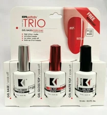 Kupa Gelfinity Soak-Off Gel Polish - Trio Pack - Base + Top + Matte Top - 0.5 oz