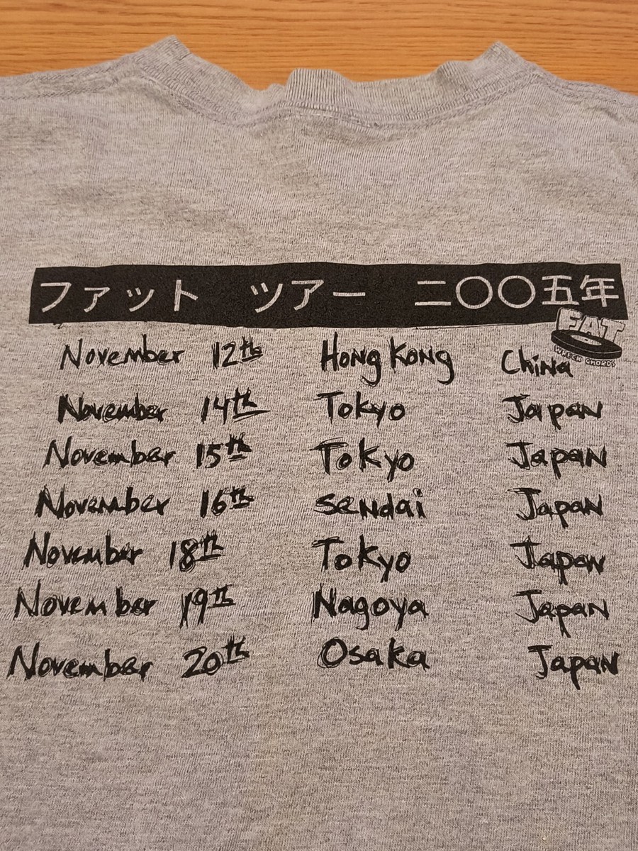 Vintage NOFX t shirt M tour concert 2005 Japan gray punk | eBay