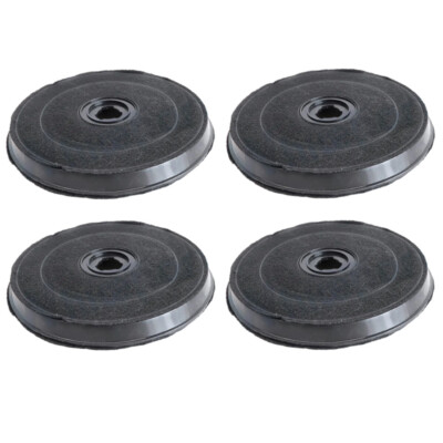 4x Aktivkohlefilter Ø230mm für Electrolux Juno Zanker Zanussi Dunstabzugshauben